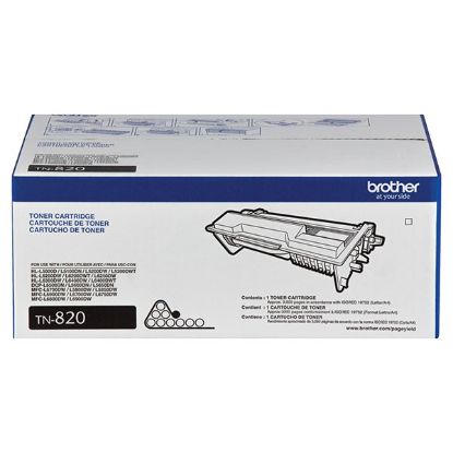 Picture of Brother TN820 High Yield Black Toner Cartridge (8000 Yield)
