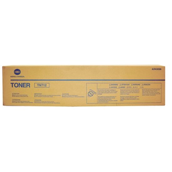 Picture of Konica Minolta TN-712 (A3VU030) Black Toner Cartridge (40800 Yield)
