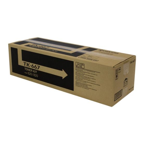Picture of Kyocera Mita 1T02KP0US0 (TK-667) Black Toner Cartridge (55000 Yield)