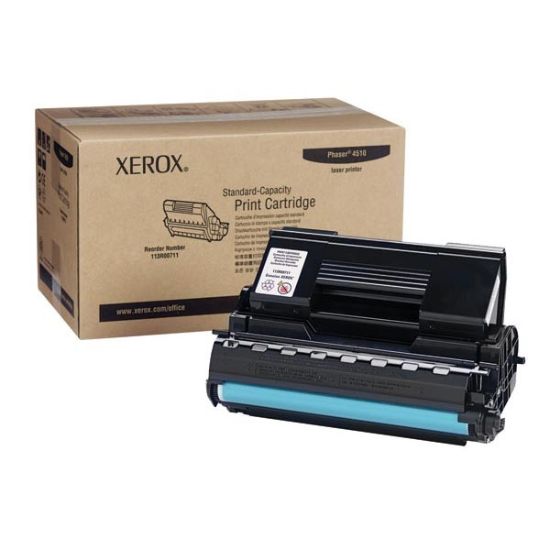 Picture of Xerox 113R00711 (113R711) Black Toner Cartridge (10000 Yield)