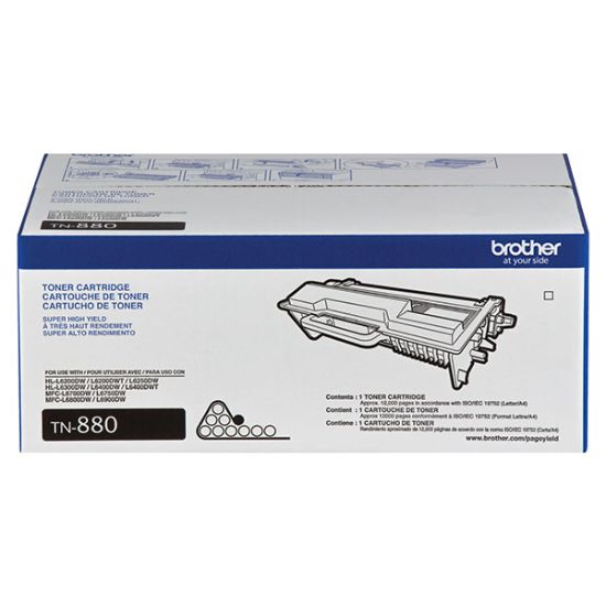 Picture of Brother TN880 Super High Yield Black Toner Cartridge (12000 Yield)