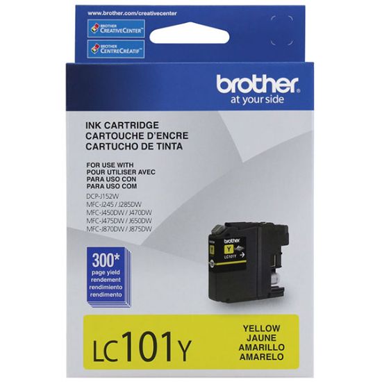 Picture of Brother LC101Y Super High Yield Yellow Inkjet Cartridge (600 Yield)