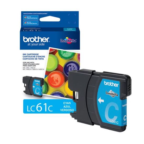 Picture of Brother LC61C Cyan Ink Cartridge (325 Yield)