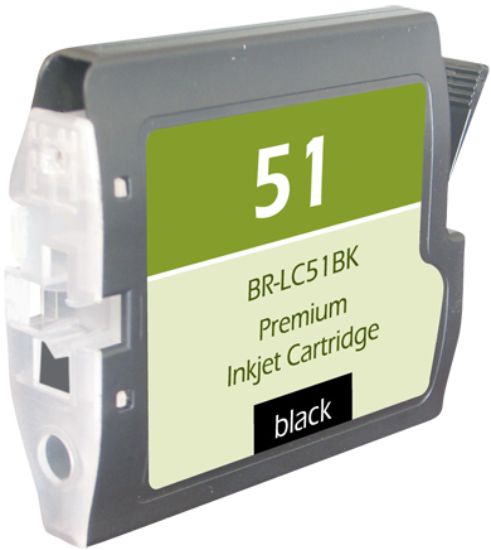 Picture of Compatible LC51BK Black Ink Cartridge (500 Yield)