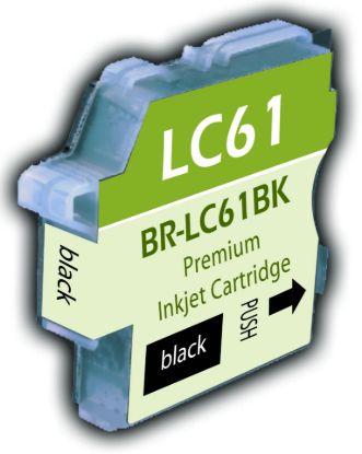 Picture of Compatible LC61BK Black Ink Cartridge (450 Yield)
