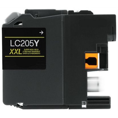 Picture of Compatible LC205Y Super High Yield Yellow Inkjet Cartridge (1200 Yield) with No Box