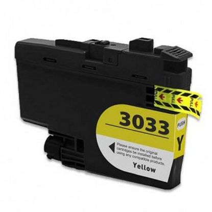 Picture of Compatible LC3033Y Super High Yield Yellow Inkjet Cartridge (1500 Yield) with No Box