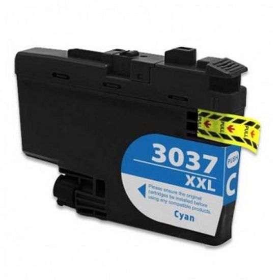 Picture of Compatible LC3037C Super High Yield Cyan Ink Cartridge (1500 Yield) with No Box