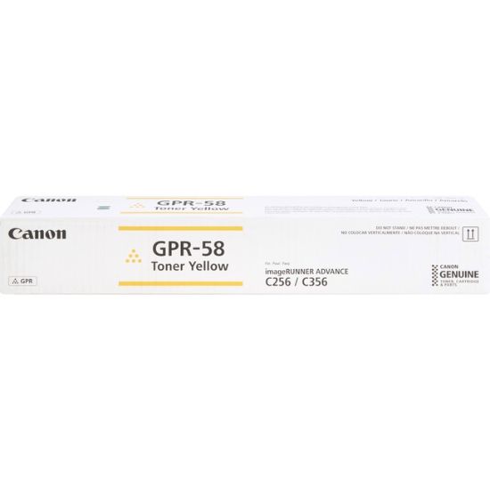 Picture of Canon 2185C003 (GPR-58Y) Yellow Toner Cartridge (18000 Yield)