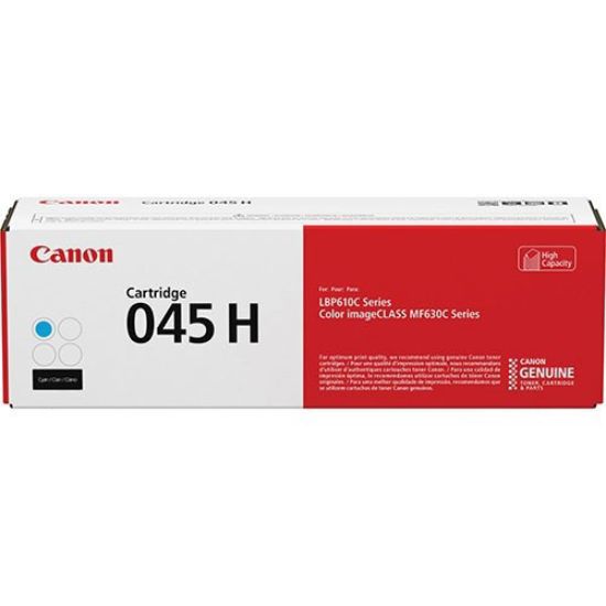 Picture of Canon 1245C001 (Canon 045HC) High Yield Cyan Toner Cartridge (2200 Yield)