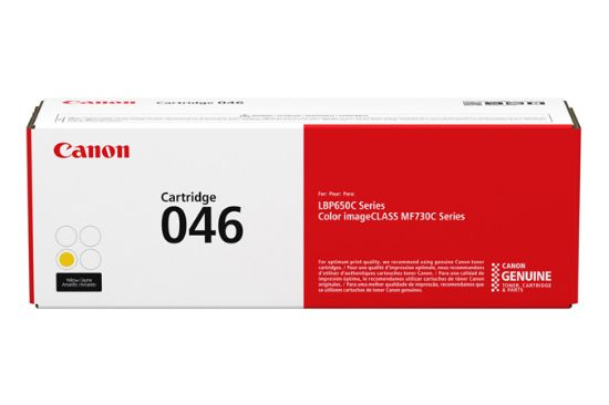 Picture of Canon 1247C001 (Canon 046Y) High Yield Yellow Toner Cartridge (2300 Yield)