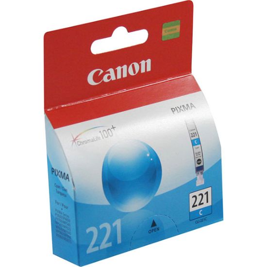 Picture of Canon 2947B001 (CLI-221C) Cyan Ink Cartridge (420 Yield)