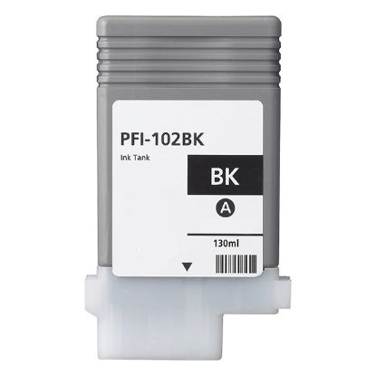 Picture of Remanufactured 0895B001AA (PFI-102Bk) Black Inkjet Cartridge (130 Yield)