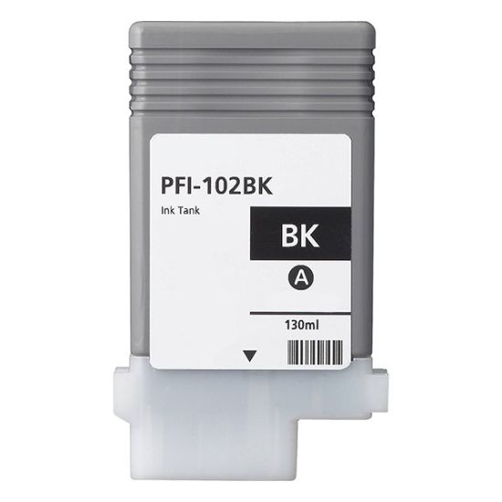 Picture of Remanufactured 0895B001AA (PFI-102Bk) Black Inkjet Cartridge (130 Yield)