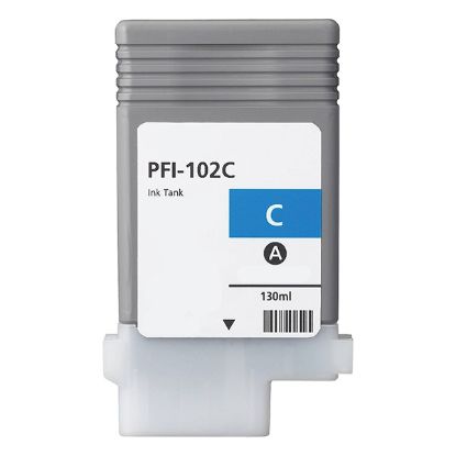 Picture of Remanufactured 0896B001AA (PFI-102C) Cyan Inkjet Cartridge (130 Yield)