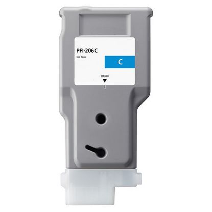 Picture of Remanufactured 5304B001AA (PFI-206C) Cyan Ink Cartridge (300 ml)