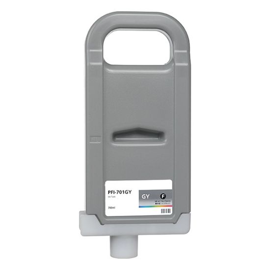Picture of Remanufactured 0909B001AA (PFI-701GY) Gray Inkjet Cartridge (700 ml)