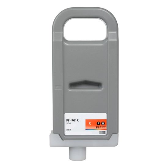 Picture of Remanufactured 0906B001AA (PFI-701R) Red Inkjet Cartridge (700 ml)