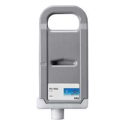 Picture of Remanufactured 2964B001AA (PFI-703C) Cyan Ink Cartridge (700 ml)
