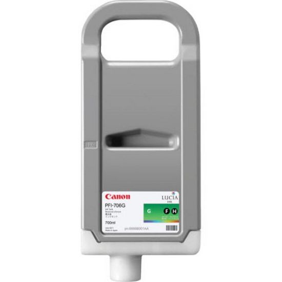 Picture of Remanufactured 6688B001AA (PFI-706Green) Green Ink Cartridge (700 ml)