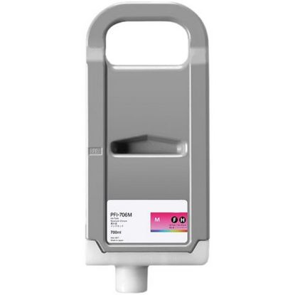 Picture of Remanufactured 6683B001AA (PFI-706M) Magenta Ink Cartridge (700 ml)