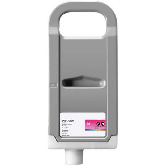 Picture of Remanufactured 6683B001AA (PFI-706M) Magenta Ink Cartridge (700 ml)