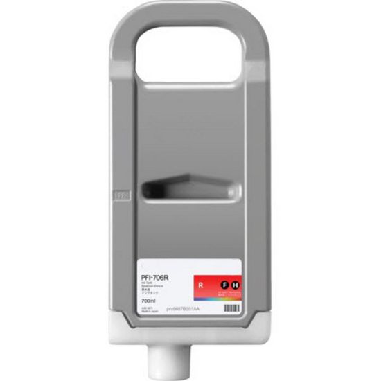 Picture of Remanufactured 6687B001AA (PFI-706Red) Red Ink Cartridge (700 ml)