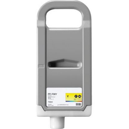 Picture of Remanufactured 6684B001AA (PFI-706Y) Yellow Ink Cartridge (700 ml)