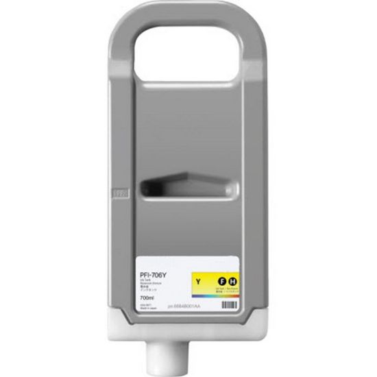 Picture of Remanufactured 6684B001AA (PFI-706Y) Yellow Ink Cartridge (700 ml)