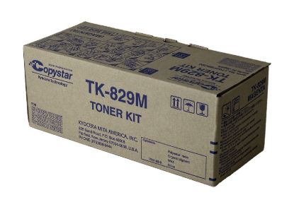 Picture of Kyocera Mita 1T02FZBCS0 (TK-829M) Magenta Toner Cartridge (7000 Yield)