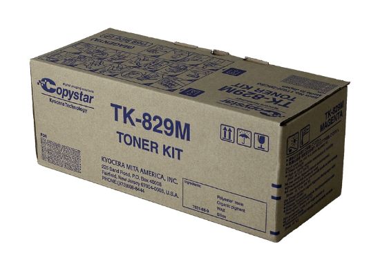 Picture of Kyocera Mita 1T02FZBCS0 (TK-829M) Magenta Toner Cartridge (7000 Yield)