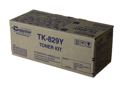 Picture of Kyocera Mita 1T02FZACS0 (TK-829Y) Yellow Toner Cartridge (7000 Yield)
