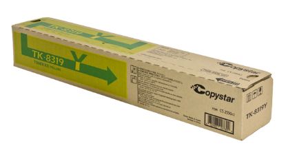 Picture of Kyocera Mita 1T02MVACS0 (TK-8319Y) Yellow Toner Cartridge (6000 Yield)