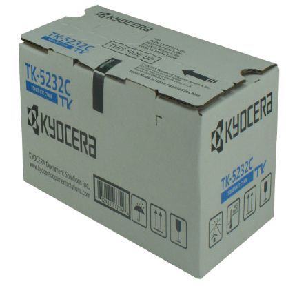 Picture of Kyocera Mita 1T02R9CUS0 (TK-5232C) High Yield Cyan Toner Cartridge (2200 Yield)