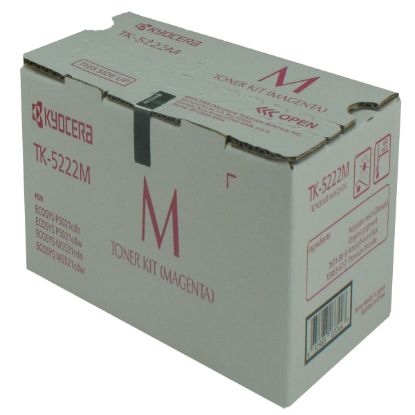 Picture of Kyocera Mita 1T02R9BUS1 (TK-5222M) Magenta Toner Cartridge (1200 Yield)