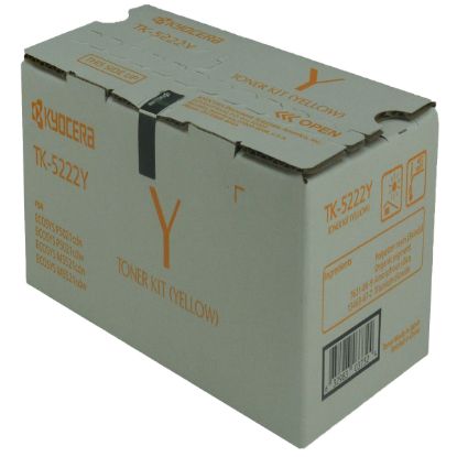 Picture of Kyocera Mita 1T02R9AUS1 (TK-5222Y) Yellow Toner Cartridge (1200 Yield)