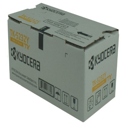 Picture of Kyocera Mita 1T02R9AUS0 (TK-5232Y) High Yield Yellow Toner Cartridge (2200 Yield)