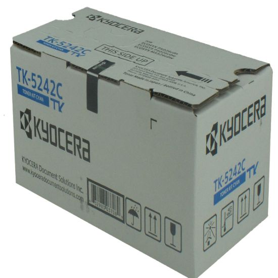 Picture of Kyocera Mita 1T02R7CUS0 (TK-5242C) Cyan Toner Cartridge (3000 Yield)