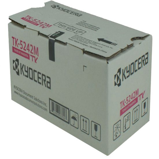 Picture of Kyocera Mita 1T02R7BUS0 (TK-5242M) Magenta Toner Cartridge (3000 Yield)