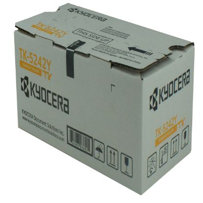 Picture of Kyocera Mita 1T02R7AUS0 (TK-5242Y) Yellow Toner Cartridge (3000 Yield)