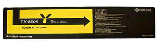 Picture of Kyocera Mita 1T02LCACS0 (TK-8509Y, 1T02LCAAS0) Yellow Toner Cartridge (20000 Yield)