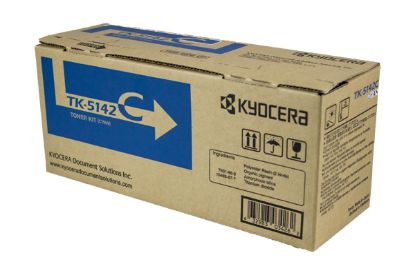Picture of Kyocera Mita 1T02NRCUS0 (TK-5142C) Cyan Toner Cartridge (5000 Yield)