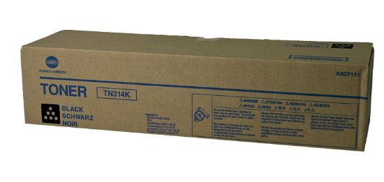 Picture of Konica Minolta A0D7131 (TN-314K) Black Toner Cartridge (26000 Yield)