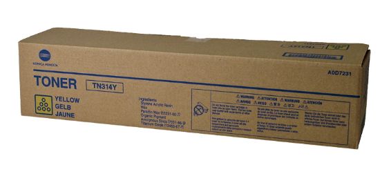 Picture of Konica Minolta A0D7231 (TN-314Y) Yellow Toner Cartridge (20000 Yield)