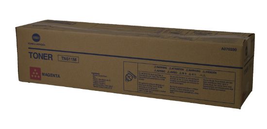Picture of Konica Minolta A070330 (TN-611M) Magenta Toner Cartridge (27000 Yield)