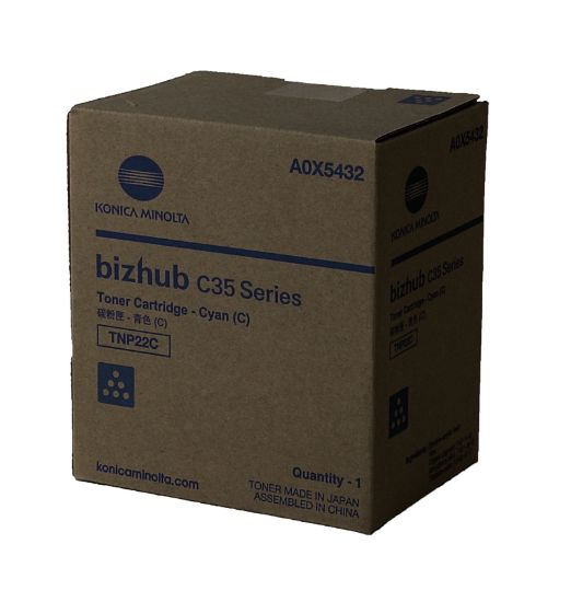 Picture of Konica Minolta A0X5432 Cyan Toner Cartridge (4600 Yield)