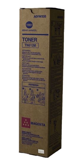 Picture of Konica Minolta A0VW335 (TN-612M, A0VW330) Magenta Toner Cartridge (26500 Yield)