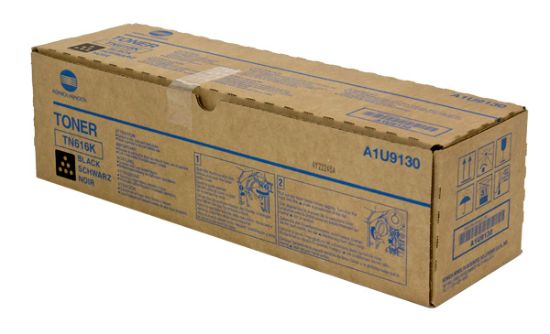 Picture of Konica Minolta A1U9130 (TN-616K) Black Toner Cartridge (41500 Yield)