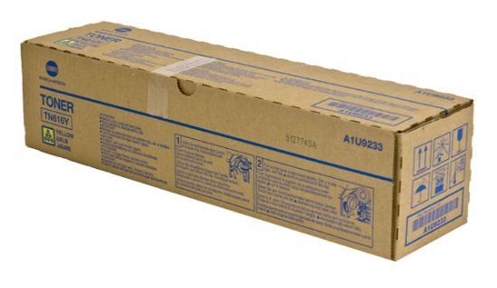 Picture of Konica Minolta A1U9233 (TN-616Y) Yellow Toner Cartridge (31000 Yield)