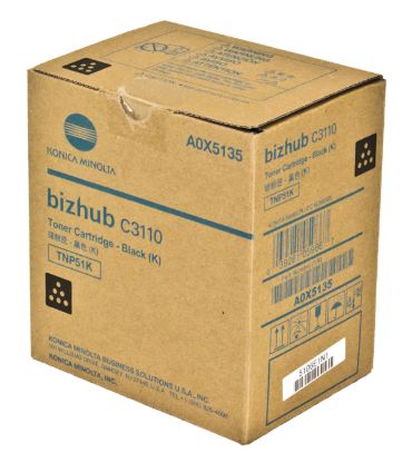 Picture of Konica Minolta A0X5135 (TNP51K) Black Toner Cartridge (6000 Yield)